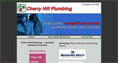 Desktop Screenshot of cherryhillplumbing.net