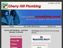 Tablet Screenshot of cherryhillplumbing.net